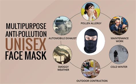 AllExtreme EXHFM2B Bike Riding Face Mask Anti Pollution Dust Sun ...
