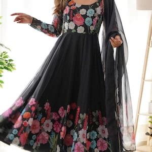 Buy Black Heavy Georgette Sequence Saree Beautiful Party Wear Bollywood ...