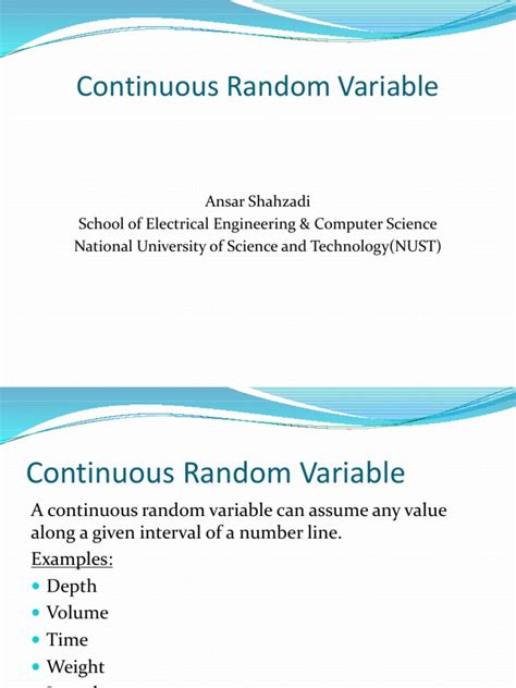 Random Variable Given Continous 的图像结果