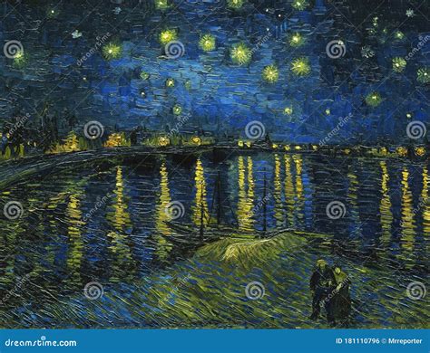 Starry Night Over The Rhone By Vincent Van Gogh Editorial Photo ...