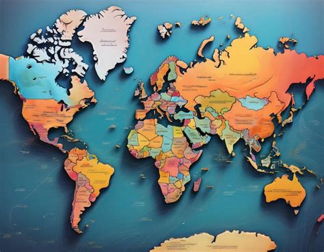 World Map with Colors 的图像结果