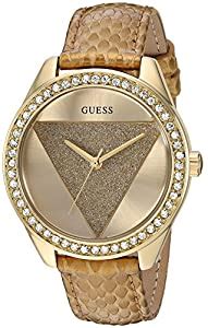 Buy GUESS Women's Stainless Steel Japanese-Quartz Watch with Textured ...