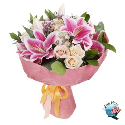 Bouquet Of Pink Lilies