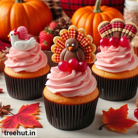 Thanksgiving Cupcake Ideas, Mini Cake Ideas, Cake Decoration Ideas