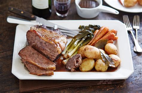 Pot-roasted beef in red wine with baby veg and new potatoes | Tesco ...
