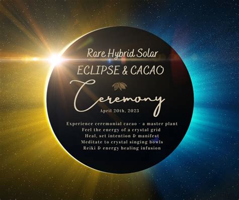 SOLAR ECLIPSE Cacao Ceremony with Crystal Grid, Energy & Sound Bath ...