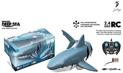 Jack Royal Remote Control Simulation Shark Rc Electric Racing Boat Toy ...
