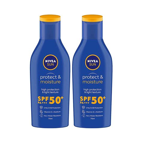 Buy Nivea Sun Lotion SPF 50 PA++++ UVA-UVB Combo Pack of 2 Online at ...