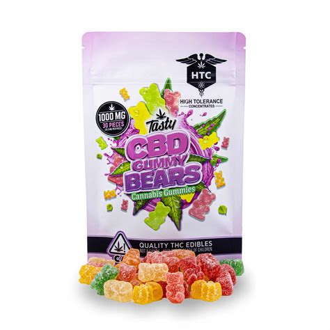 1000mg CBD Gummy Bears Gummies | Be Pain Global | High Tolerance Concentrates® Brand