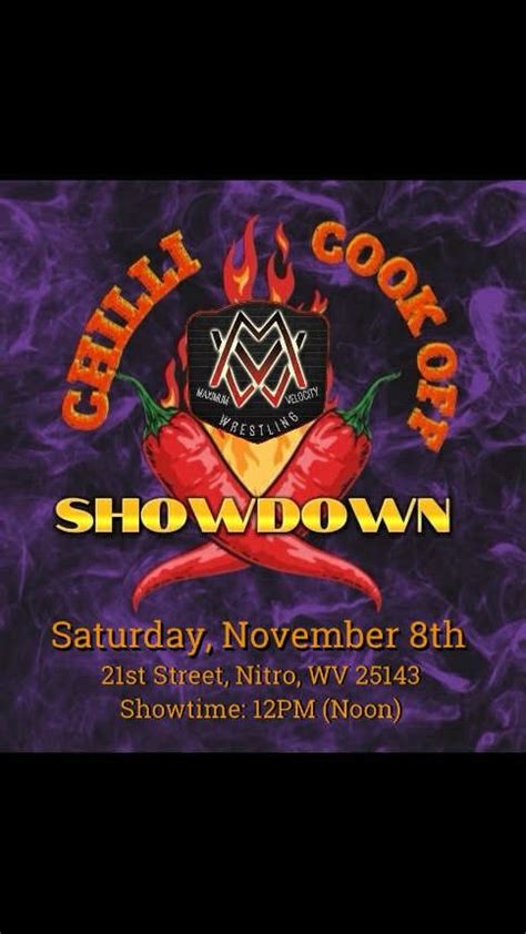 Nitro Chili Cook Off Chanpionship , 21st nitro wv, 8 November 2025 ...