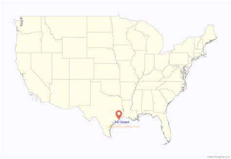 Map of Tiki Island village