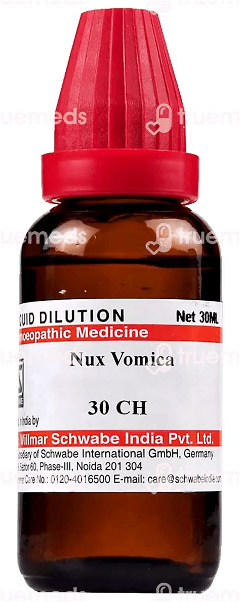 Dr Willmar Schwabe India Nux Vomica 30 Ch Dilution 30 Ml - Uses, Side ...