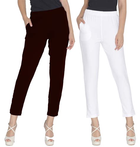 white pants for kurtis | Buy white pants for women – LYRA