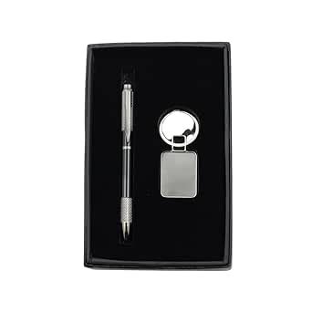 SAI SIMRAN Executive Pen and Keychain Set with Knurled Grip ...