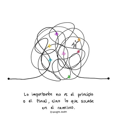 Spanglish Doodles | The important thing is what happens along the way ...