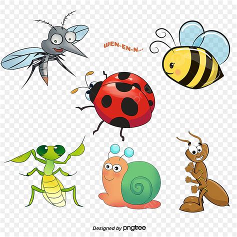 Insect Cartoon PNG Image, Cartoon Small Insect Snails Cartoon Insect ...