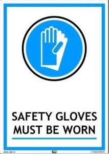 Mr. SAFE Safety Gloves Must Be Worn Emergency Sign Price in India - Buy ...