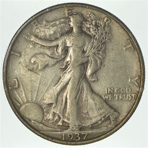 1937 Walking Liberty 90% Silver US Half Dollar | Property Room