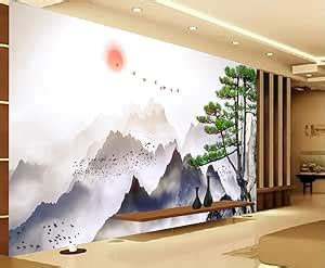 Shinmar 3D (48x72inch, Mountains & Butterfly) Wall Mural Sticker for ...