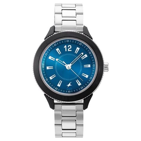 Buy Online Fastrack Modular Quartz Analog Blue Dial Stainless Steel ...