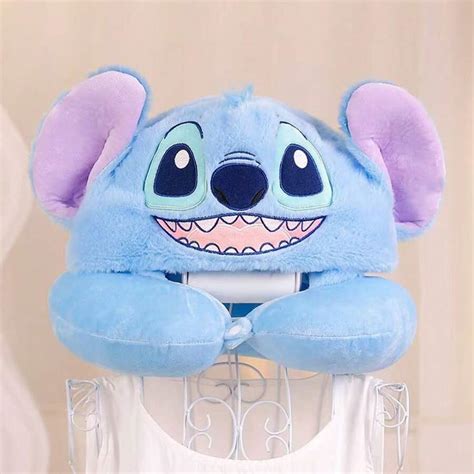 Disney Cute Cartoon Animal Hooded Blackout Pillow, Car Travel Sleeping ...