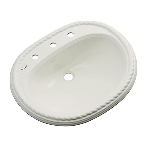 Dekor Manitou Composite Drop-in Oval Tender Gray Bathroom Sink ( 23 ...