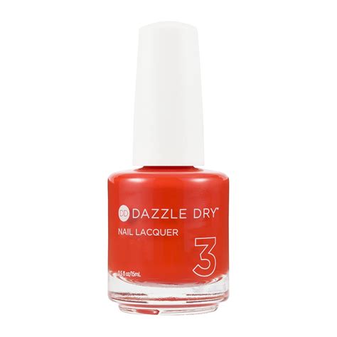 Buy Dazzle Dry Nail Lacquer - Red Hot Chili, a bright orangey red. Full ...