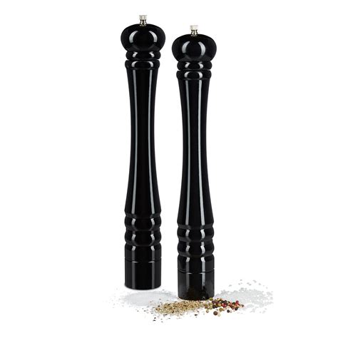 Relaxdays Pack de 2 Molinillos Pimienta Vintage con Muela de Cerámica ...
