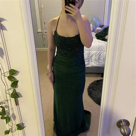 ZAPAKA dark green prom dress This dress is a size... - Depop