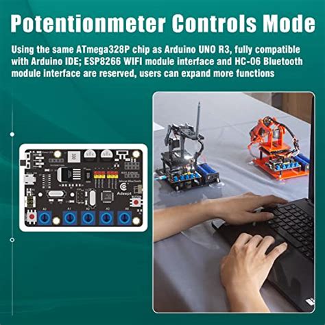 Adeept 5-DOF Robot Arm Kit 5Axis Robotic Compatible Arduino ID | Shop ...