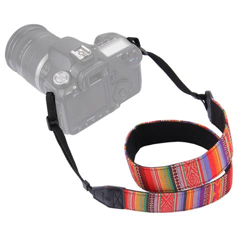 Puluz PU6004 Folk-custom Series Stripes Pattern Shoulder Neck Strap Ca ...