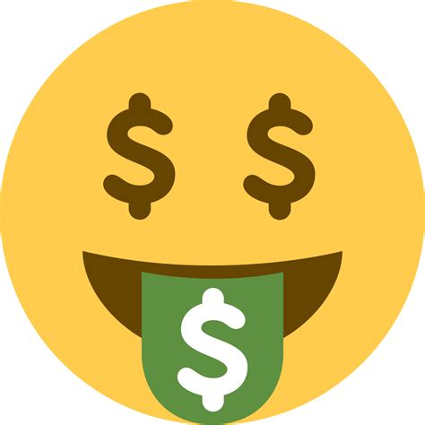 Money Face Emoji PNG Transparent Images