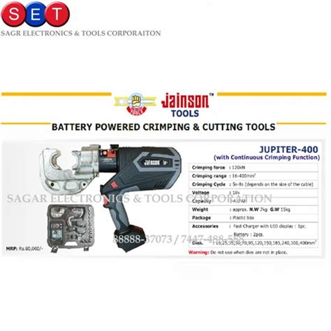 Crimping Tools - Jainson Hydraulic Crimping Tool Prithvi-1000 Trader ...