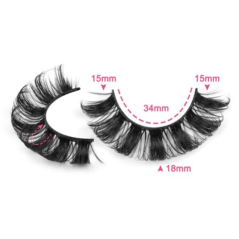 Buy Russian Strip Mink Lashes Fluffy Natural Look False Eyelashes Wispy ...