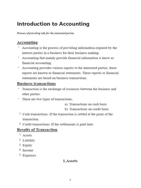 Accounting Introduction 的图像结果