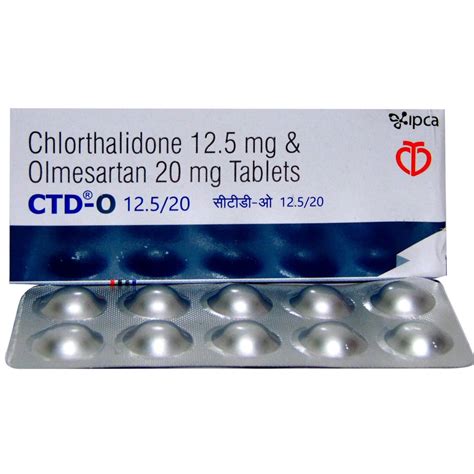 CTD-O 12.5/20 Tablet 10's Price, Uses, Side Effects, Composition ...