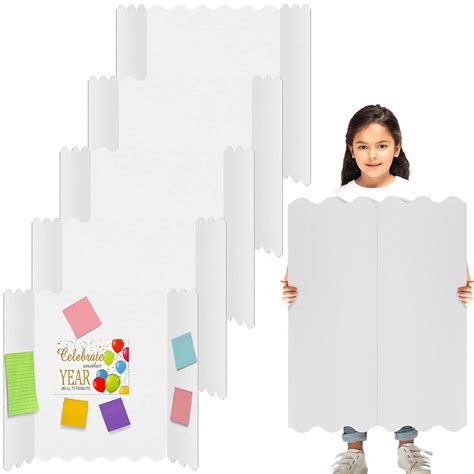 5 Pcs Tri Fold Display Board 36 x 48 Inch Tri Fold Poster Boards Large ...