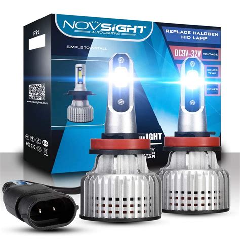 NIGHTEYE novsight h11/h8/h9/h16(jp) led headlight kits (pack of 2 ...