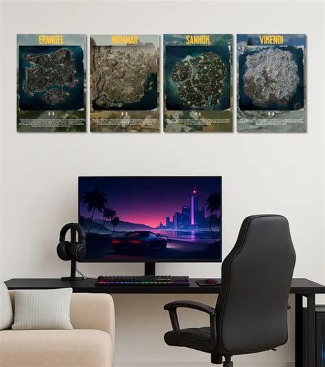 BGMI Wall Art Posters India | PUBG A3 & A4 Prints | Bowchika