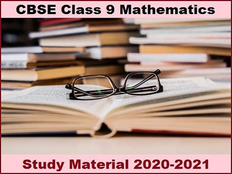CBSE Class 9 Maths Best Study Material for Term 2 Exam 2022: New ...