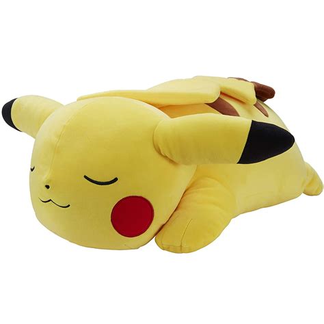 Pokemon 18â Plush Sleeping Pikachu - Cuddly Must Have Fans - Plush ...
