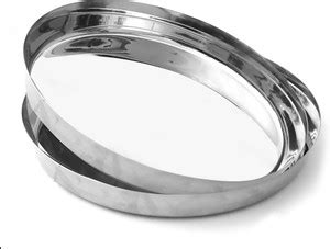 Pure Source India Pack of 2 Stainless Steel Thali Dinnerware Set ...