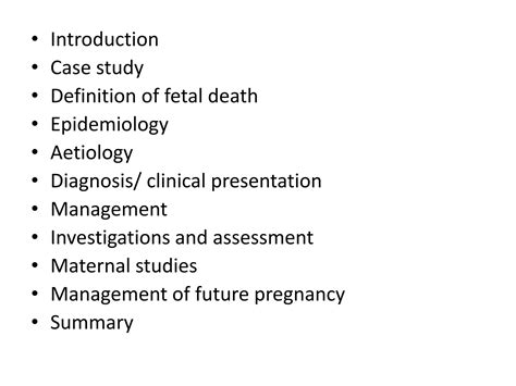 Intrauterine fetal demise | PPTX