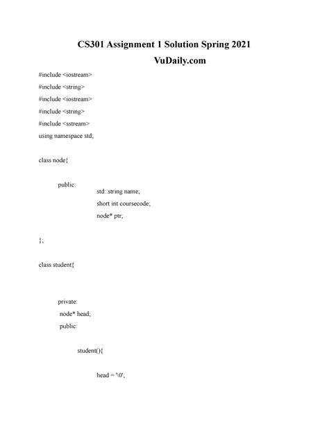 Image result for CS301 Assignment 1 Explained