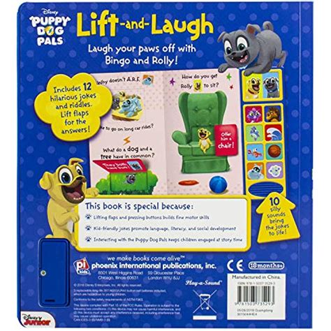 Buy Disney Junior Puppy Dog Pals: Lift-And-Laugh Lift-A-Flap Sound Book ...