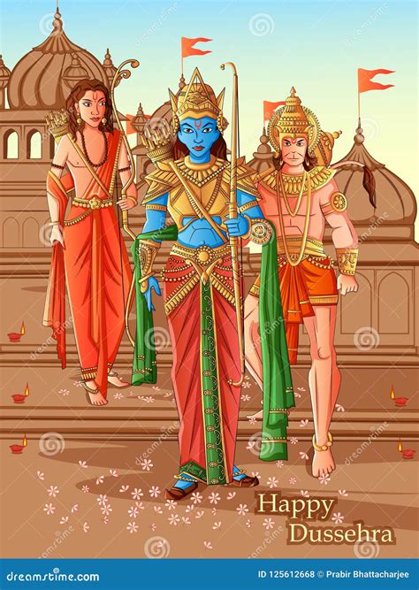 Indian God Rama And Sita For Dussehra Festival Celebration In India ...