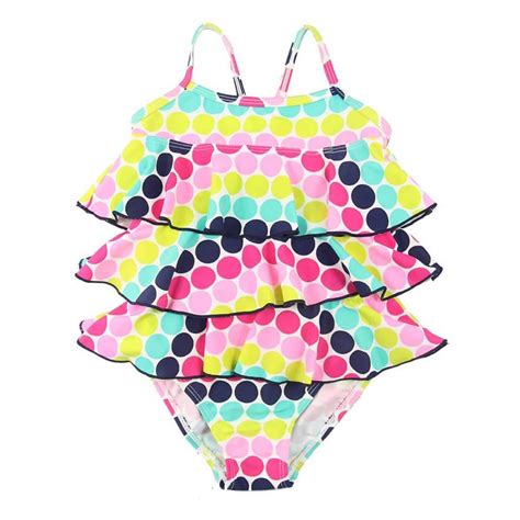 China Custom Ruffles Girls' Swimwear Halter One-Piece Swimsuits ...