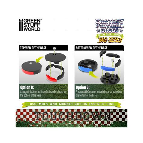 Acheter Socles Blood Bowl 40mm avec Anneaux de Compétence - Green Stuff ...