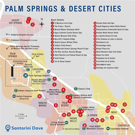 Map of palm springs – Artofit