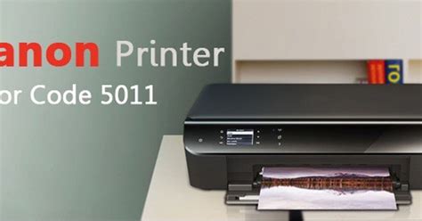 Fix Canon printer error 5011 — Teletype